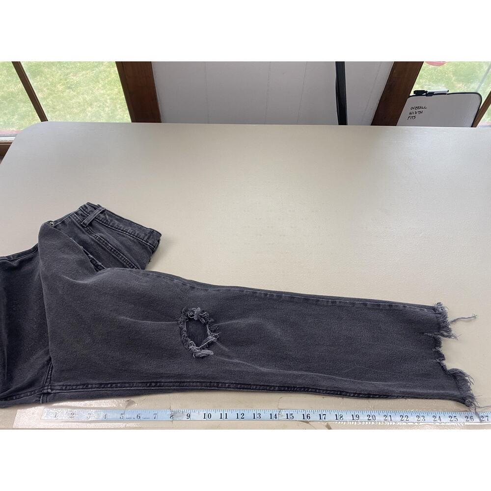 Abercrombie & Fitch Ankle Straight Ultra High Rise Jeans Womens 8/29 Black 28x26 - Picture 10 of 13